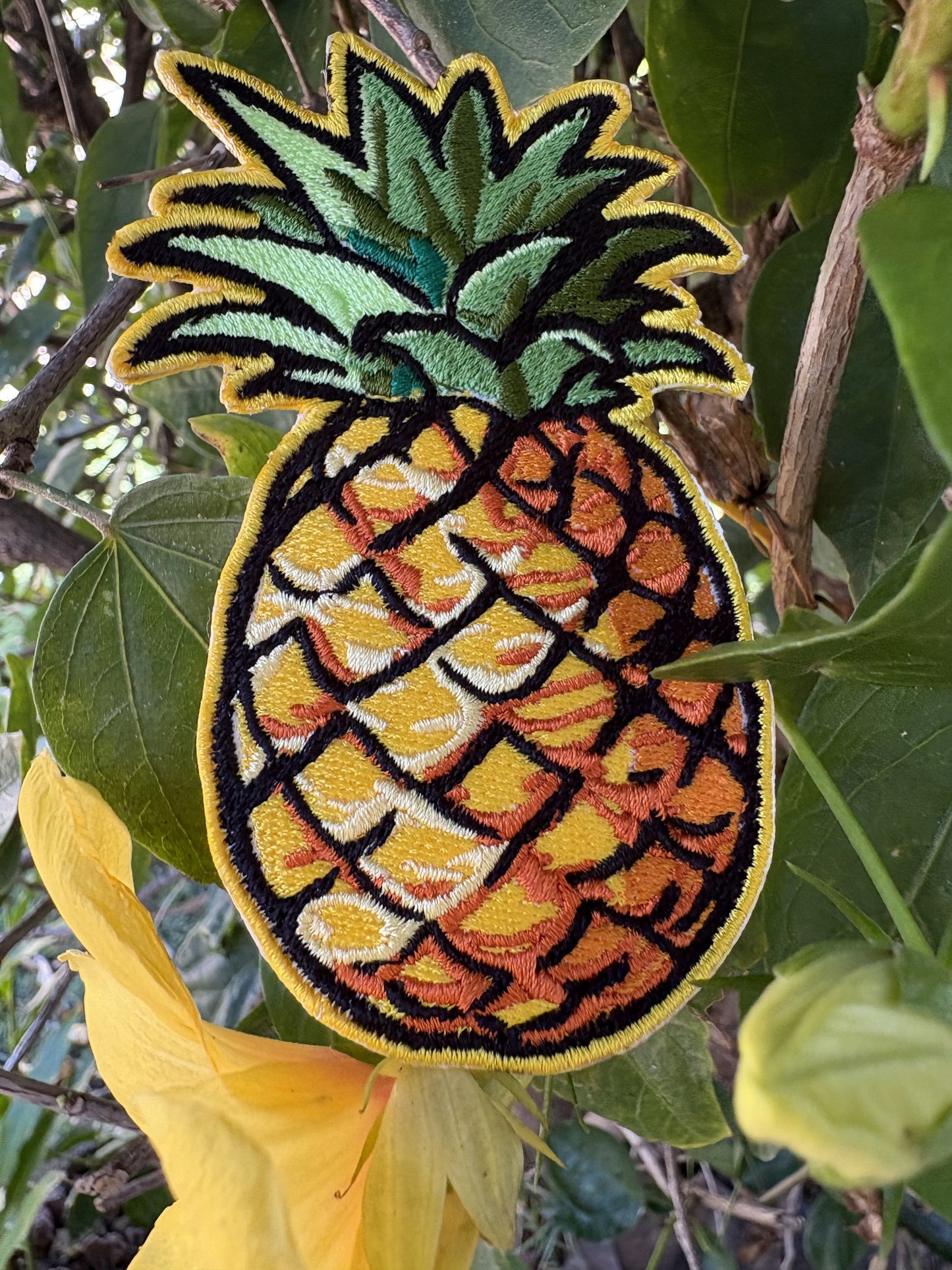 Custom embroidered patch with merrowed border and full stitched coverage — gallery image 7