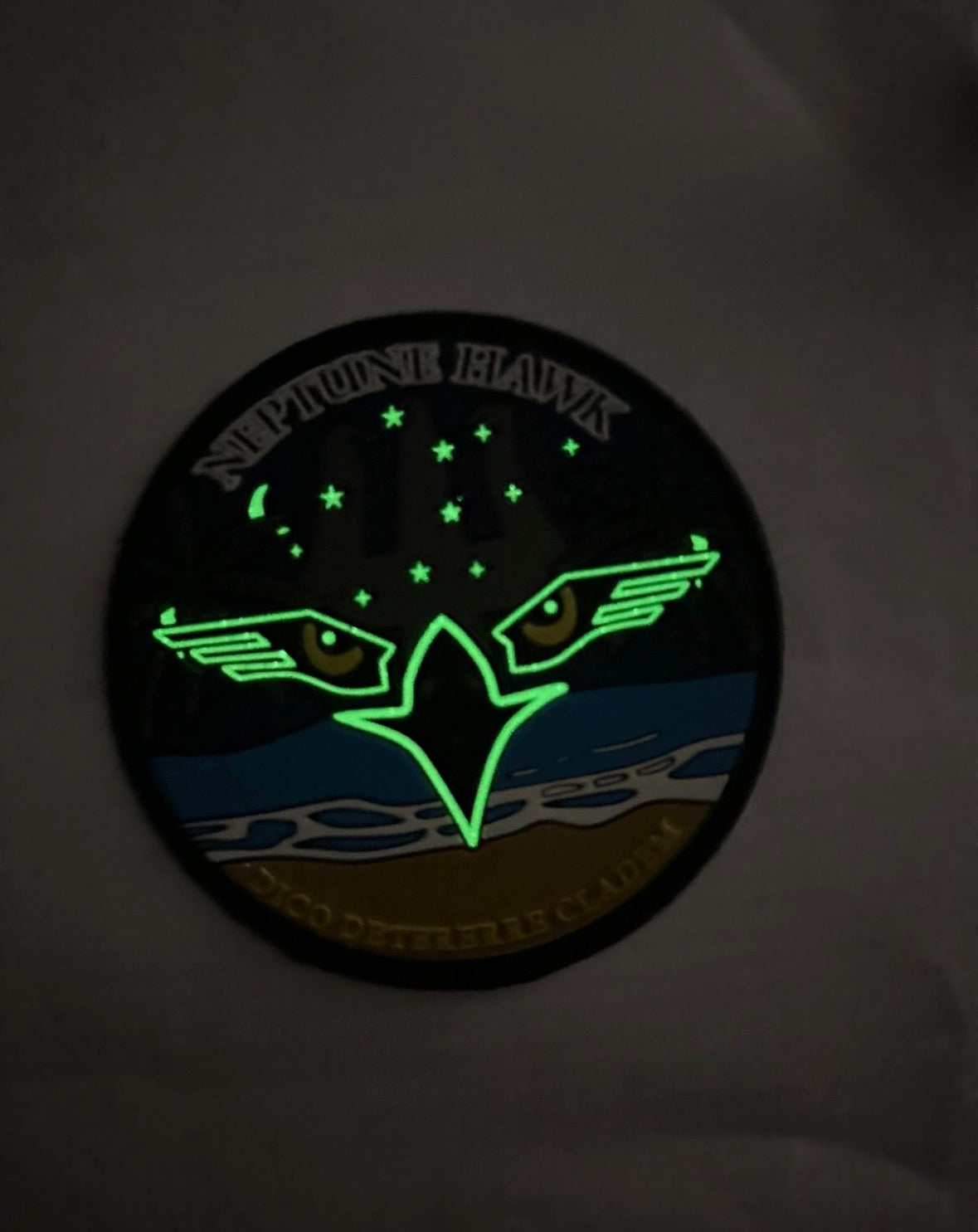 Custom moulded PVC patch with raised colour detail and hook-and-loop backing — gallery image 5