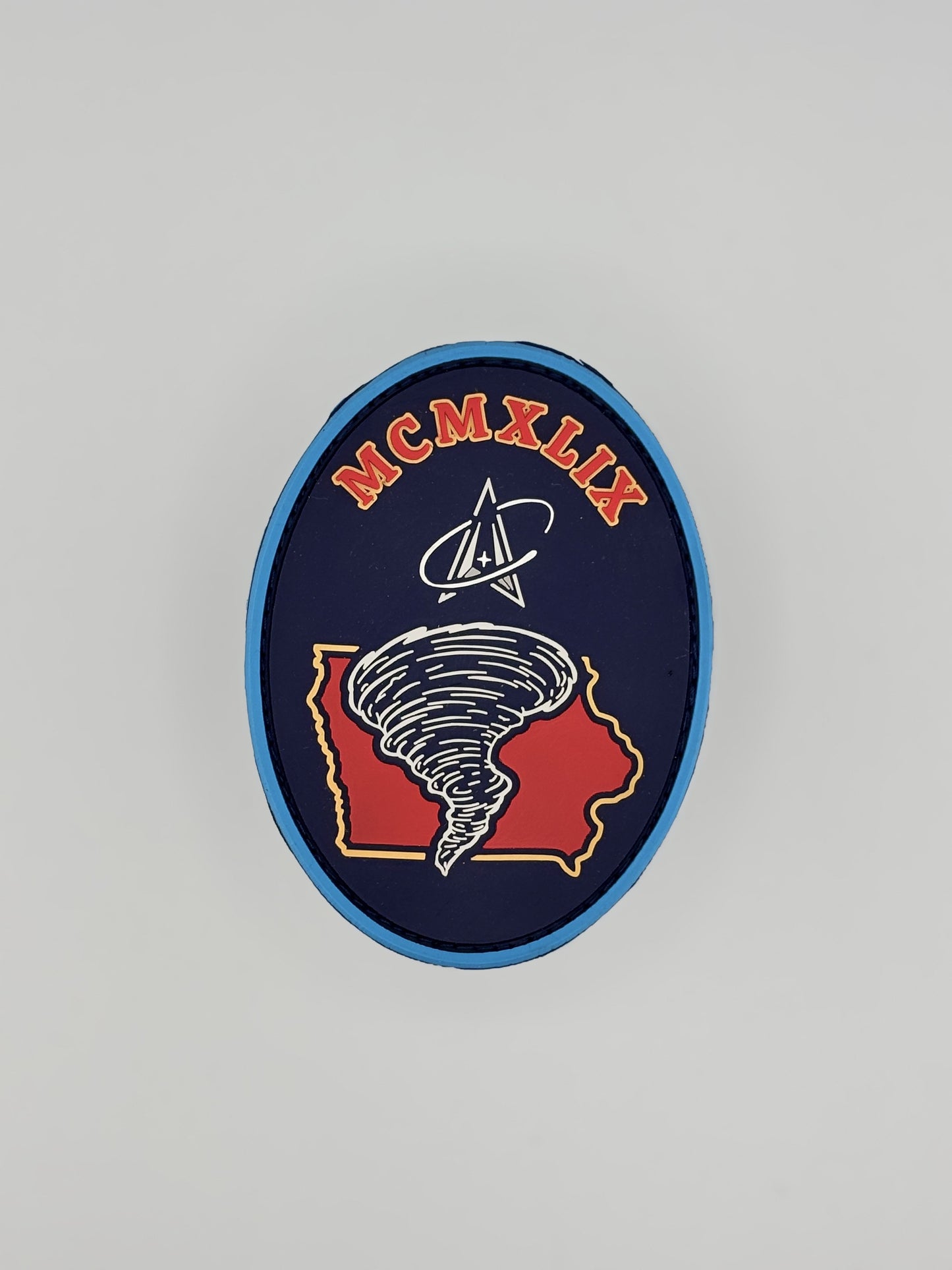 Custom moulded PVC patch with raised colour detail and hook-and-loop backing — gallery image 9