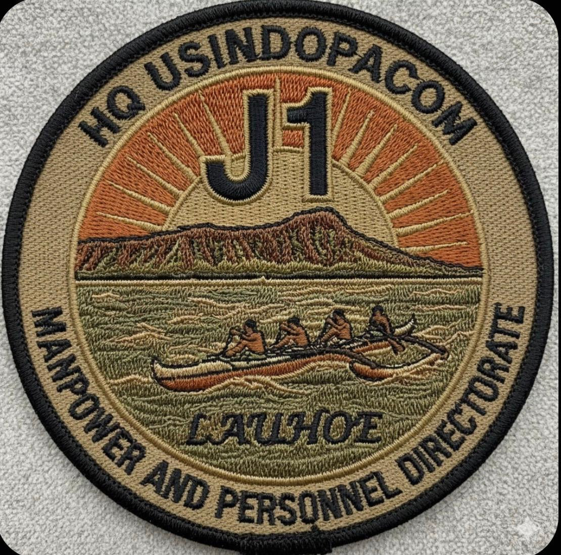 Custom embroidered patch with merrowed border and full stitched coverage — gallery image 4