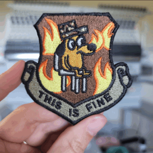 This is Fine Military Patch