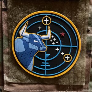 Custom PVC patch with 3D molded detailing